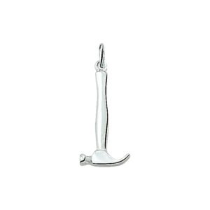 Zilveren bedel klauwhamer | 925 sterling zilver | Gepolijst