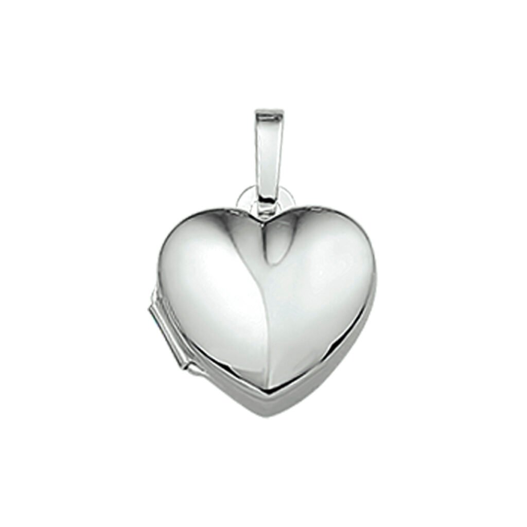 Hartvormig Medaillon egaal | 925 sterling | Zilver