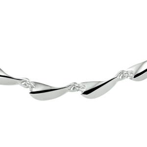 Collier met Gedraaide Schakels | 41 cm | 925 Sterling Zilver