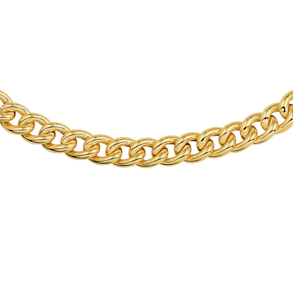 Gouden collier gourmette | 14 karaat | Geelgoud