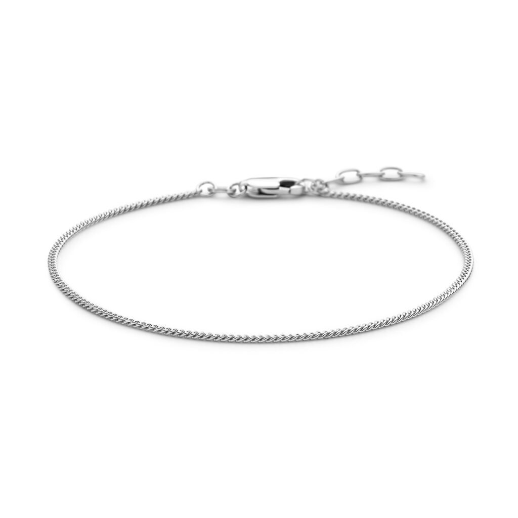 Herenarmband Gourmette schakel | 19 + 2 cm | 925 Zilver