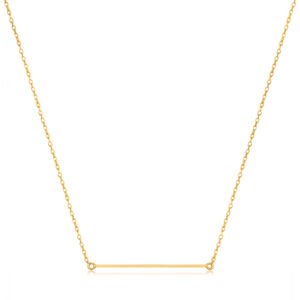 Ketting met balkje | Ania Haie | 35 + 5 cm | 14 Karaat Goud