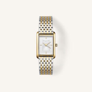 Vierkanten Rosefield heirloom horloge met zilver & goud