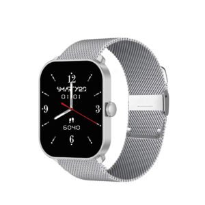 Dames smartwatch | Zilverkleurige kast met Zilveren milanese band | SMARTY2.0