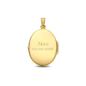 Gouden Medaillon ovaaltje met beschermengel - voorbeeld 5