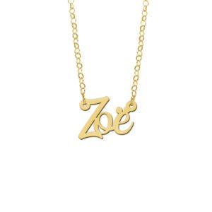 Gouden naamketting Zoë - Names4ever GNK81