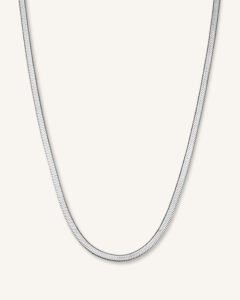 Rosefield Snake ketting – zilverkleurig – productfoto 1