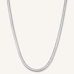 Rosefield Snake ketting – zilverkleurig – productfoto 1