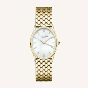 Rosefield Oval Pearl horloge – goudkleurig – productfoto 1