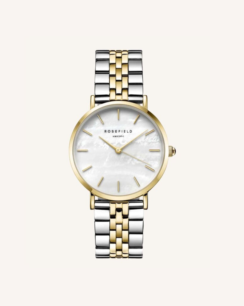 Rosefield Upper East Side Duotone horloge – bicolor / goudkleurig / zilverkleurig – productfoto 1