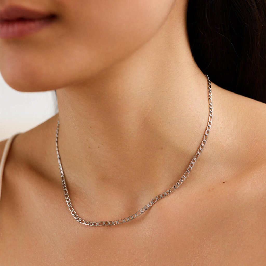 Rosefield Figaro ketting – zilverkleurig – productfoto 2