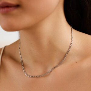Rosefield Figaro ketting – zilverkleurig – productfoto 2