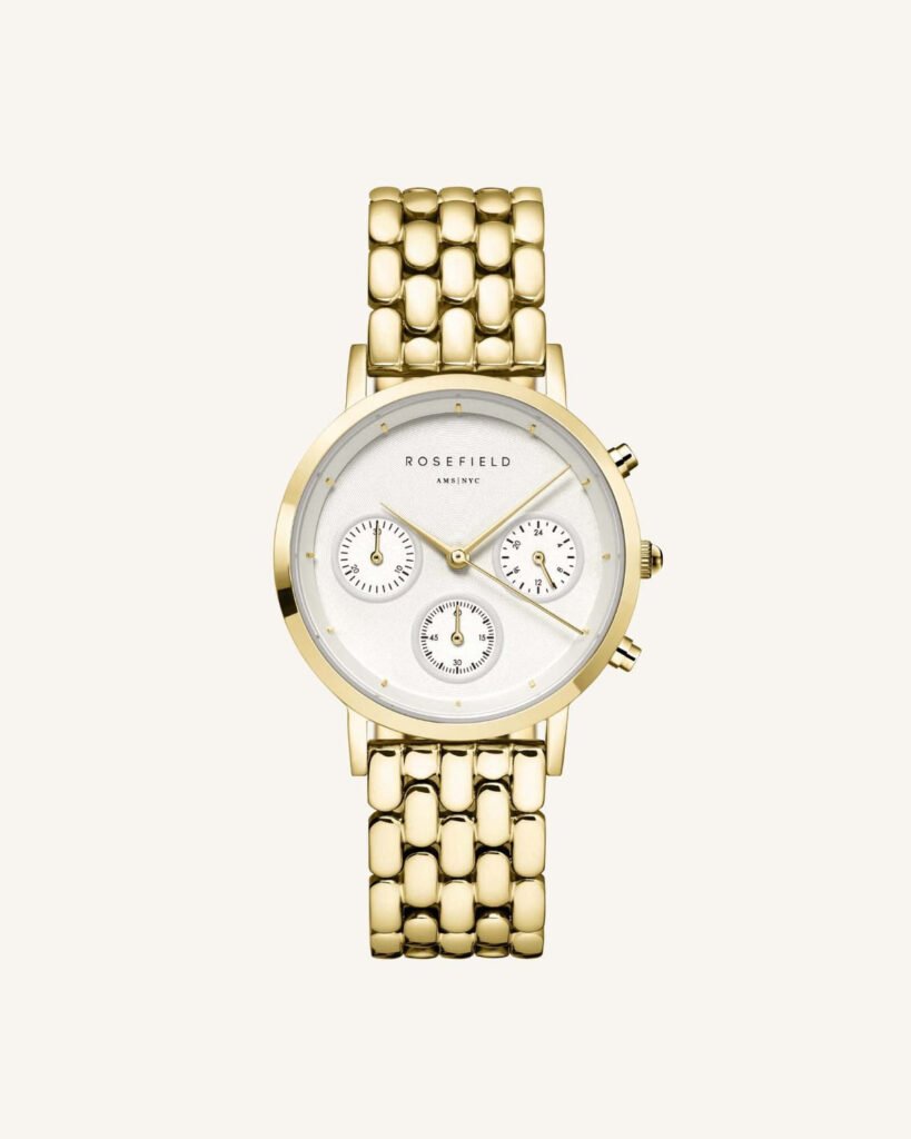 Rosefield Gabby horloge – goudkleurig – productfoto 1