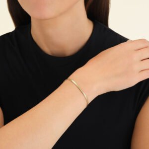 Rosefield Snake armband – goudkleurig – productfoto 2