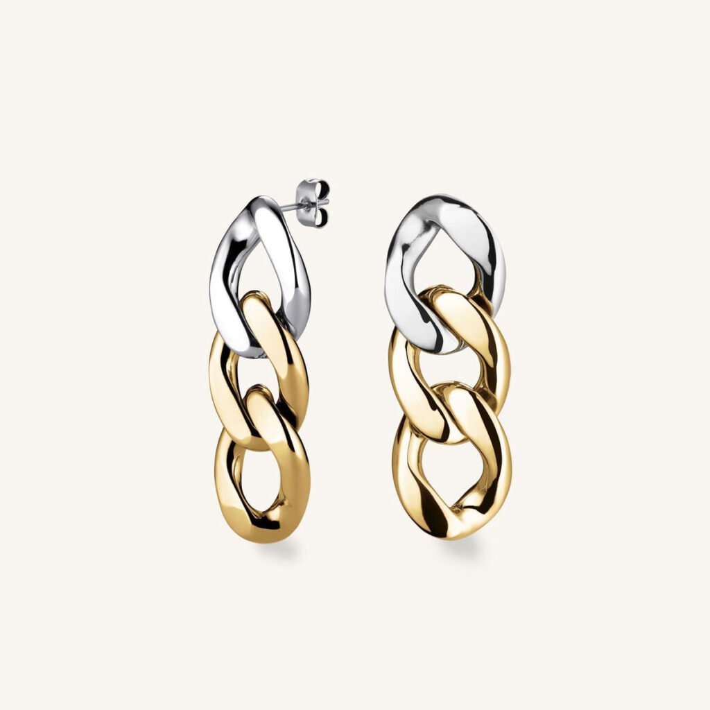 Rosefield Duotone Chain oorbellen – productfoto 1