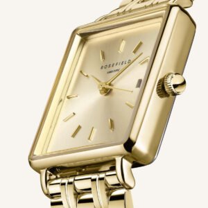 Rosefield Boxy XS Champagne horloge – champagne / goudkleurig – productfoto 3