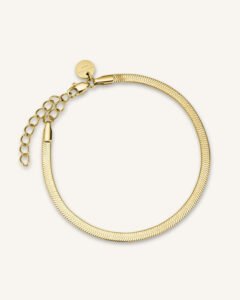 Rosefield Snake armband – goudkleurig – productfoto 1