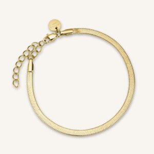 Rosefield Snake armband – goudkleurig – productfoto 1