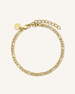 Rosefield Figaro armband – goudkleurig – productfoto 1