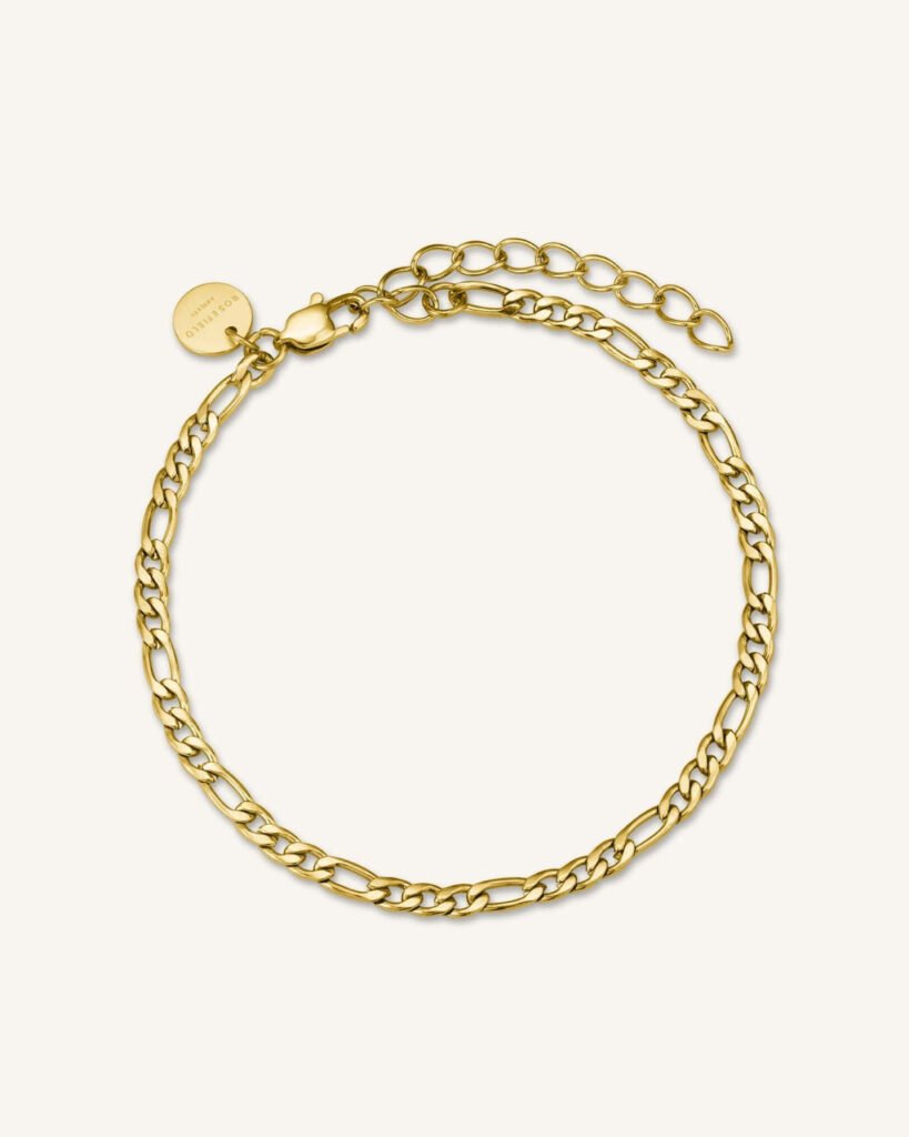 Rosefield Figaro armband – goudkleurig – productfoto 1