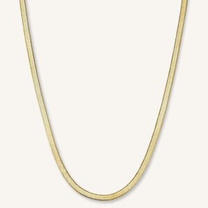 Rosefield Snake ketting – goudkleurig – productfoto 1
