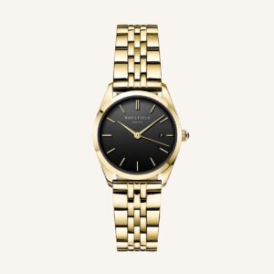 Rosefield Ace XS Black horloge – goudkleurig / zwart – productfoto 1