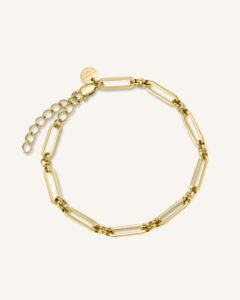 Rosefield Chunky armband – goudkleurig – productfoto 1