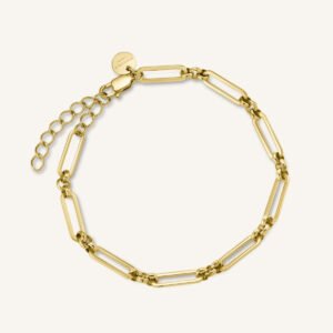 Rosefield Chunky armband – goudkleurig – productfoto 1