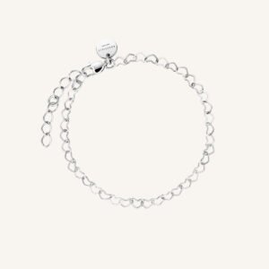 Rosefield Heart Chain armband – goudkleurig / zilverkleurig – productfoto 2