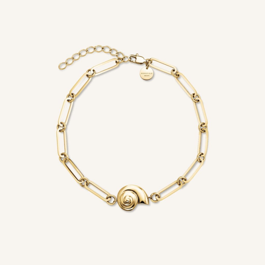 Rosefield Shell armband – goudkleurig / zilverkleurig – productfoto 1