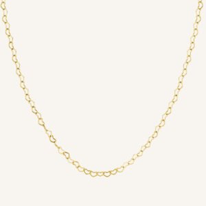 Rosefield Heart Chain ketting – goudkleurig / zilverkleurig – productfoto 1