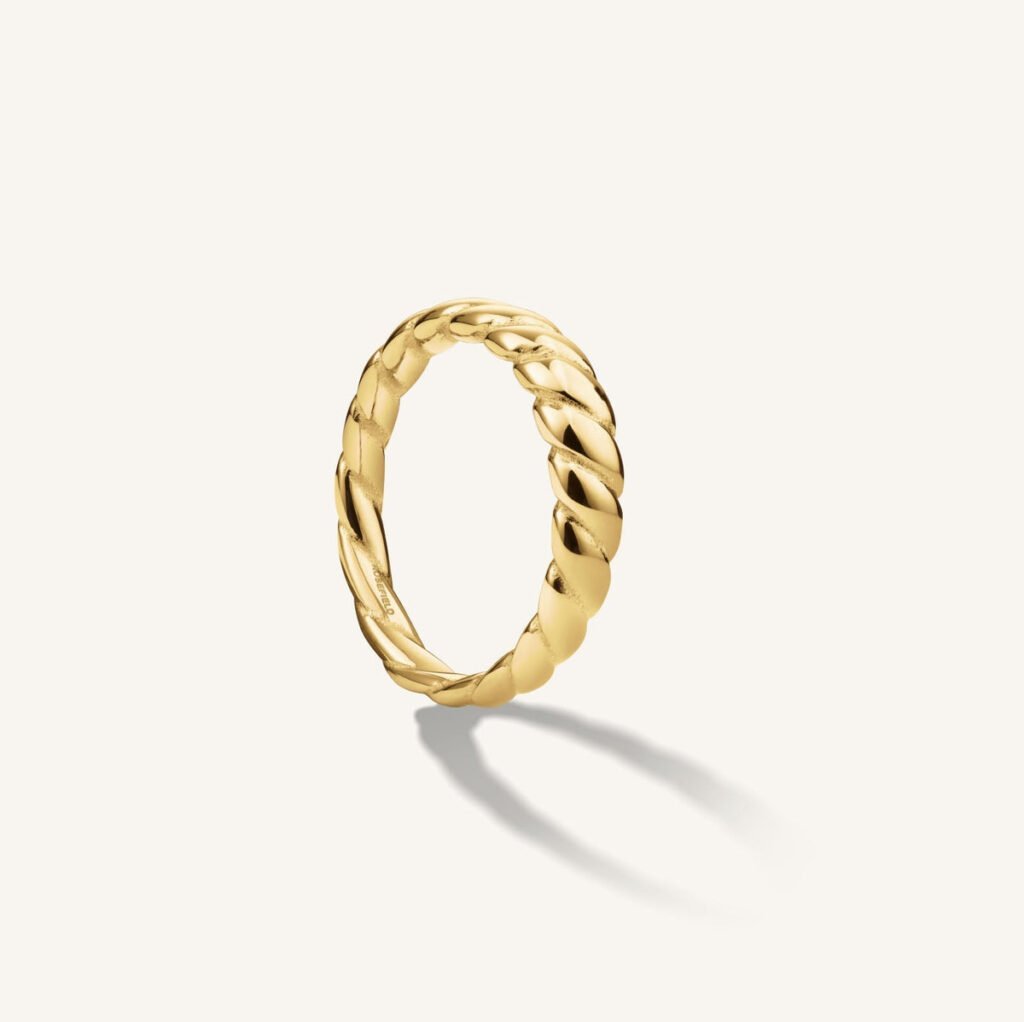 Rosefield Small Croissant ring – goudkleurig – productfoto 1