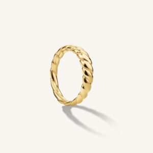 Rosefield Small Croissant ring – goudkleurig – productfoto 1
