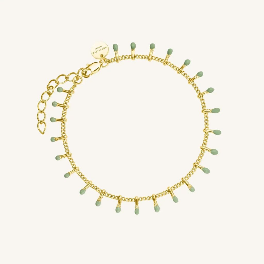 Rosefield Green Drip armband – goudkleurig / zilverkleurig – productfoto 1