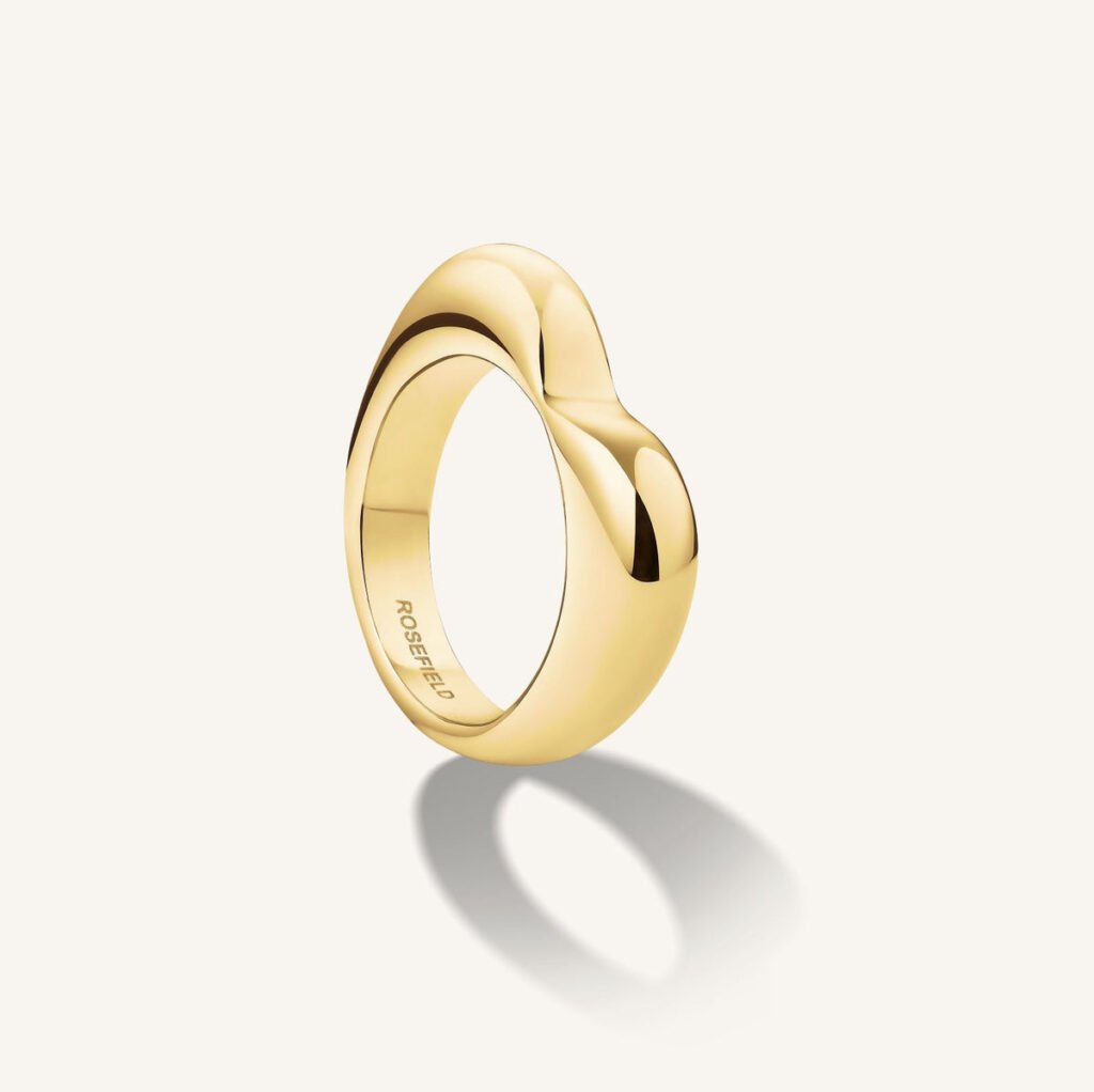 Rosefield Heart ring – goudkleurig – productfoto 1