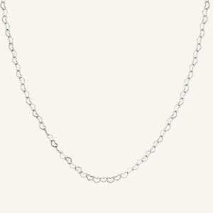Rosefield Heart Chain ketting – goudkleurig / zilverkleurig – productfoto 2
