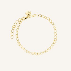 Rosefield Heart Chain armband – goudkleurig / zilverkleurig – productfoto 1