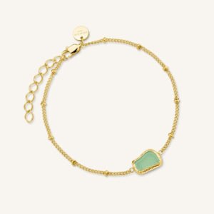 Rosefield Organic Jade armband – goudkleurig / zilverkleurig – productfoto 1
