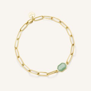 Rosefield Geometric Jade armband – goudkleurig / zilverkleurig – productfoto 1