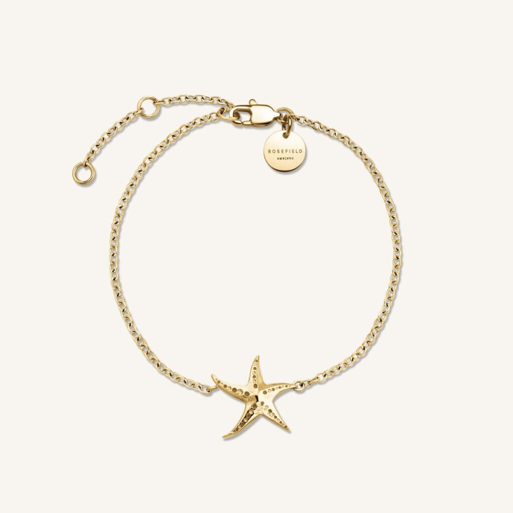 Rosefield Seastar armband – goudkleurig / zilverkleurig – productfoto 1
