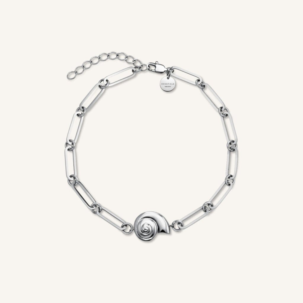Rosefield Shell armband – goudkleurig / zilverkleurig – productfoto 2
