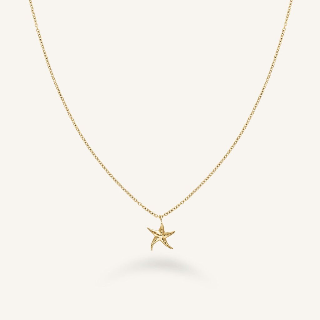 Rosefield Seastar ketting – goudkleurig / zilverkleurig – productfoto 1