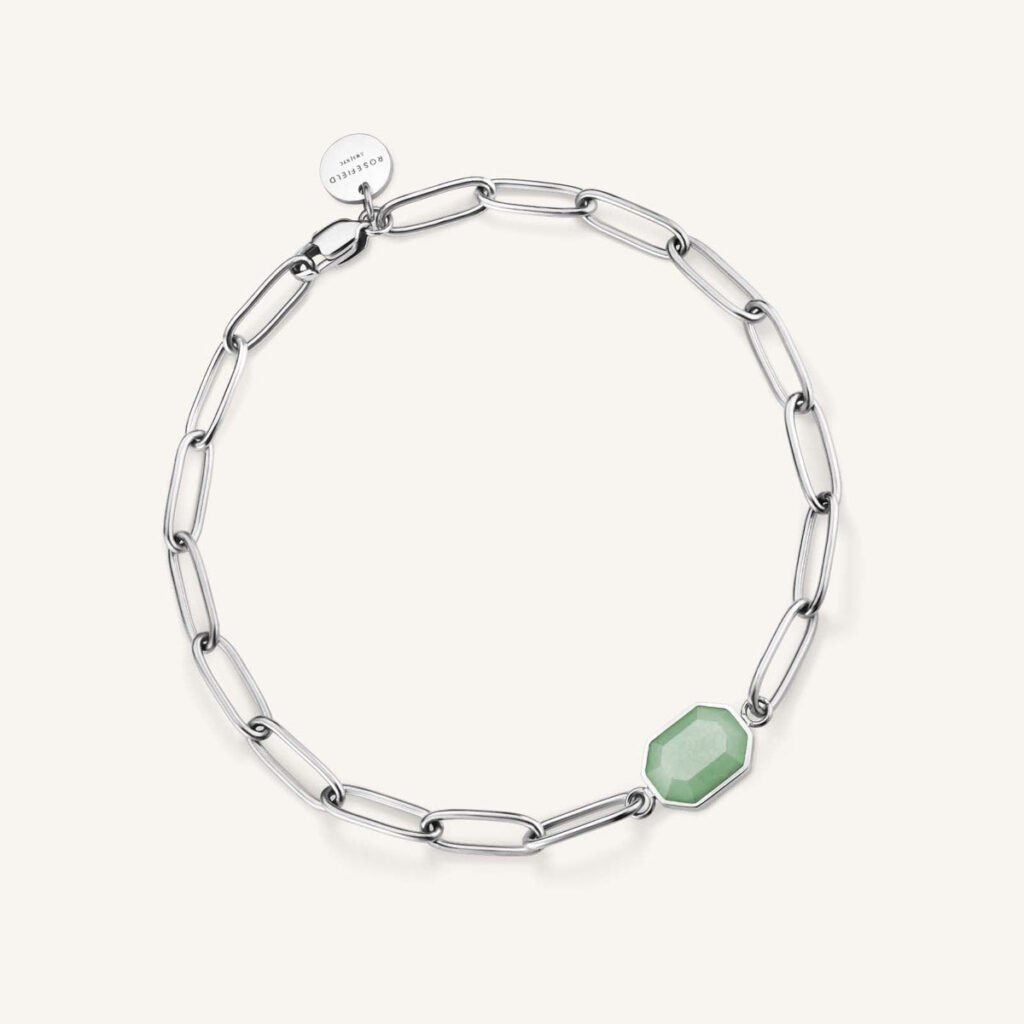 Rosefield Geometric Jade armband – goudkleurig / zilverkleurig – productfoto 2