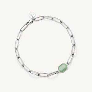 Rosefield Geometric Jade armband – goudkleurig / zilverkleurig – productfoto 2