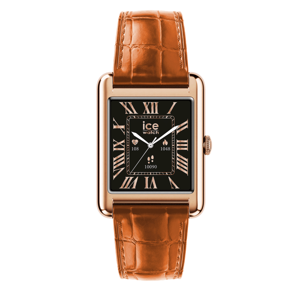 ICE smart TKS 2.0 rectangular 1.41 – Rose-Gold Cognac – 025383 – detailfoto 1