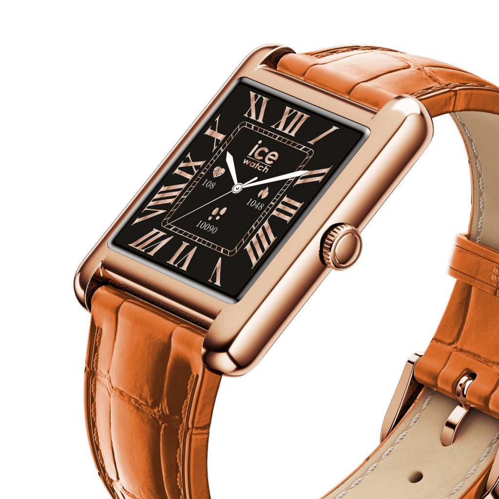 ICE smart TKS 2.0 rectangular 1.41 – Rose-Gold Cognac – 025383 – detailfoto 3