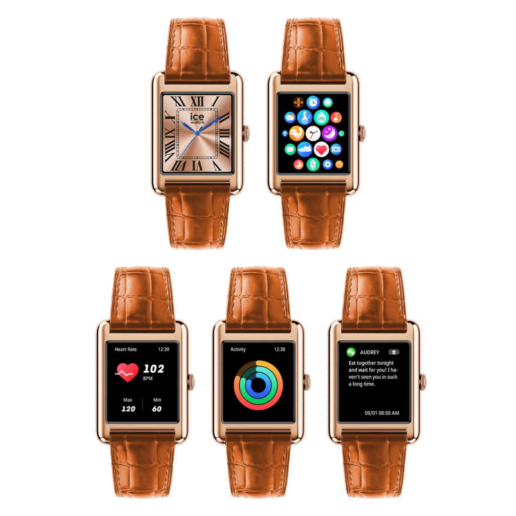 ICE smart TKS 2.0 rectangular 1.41 – Rose-Gold Cognac – 025383 – detailfoto 4