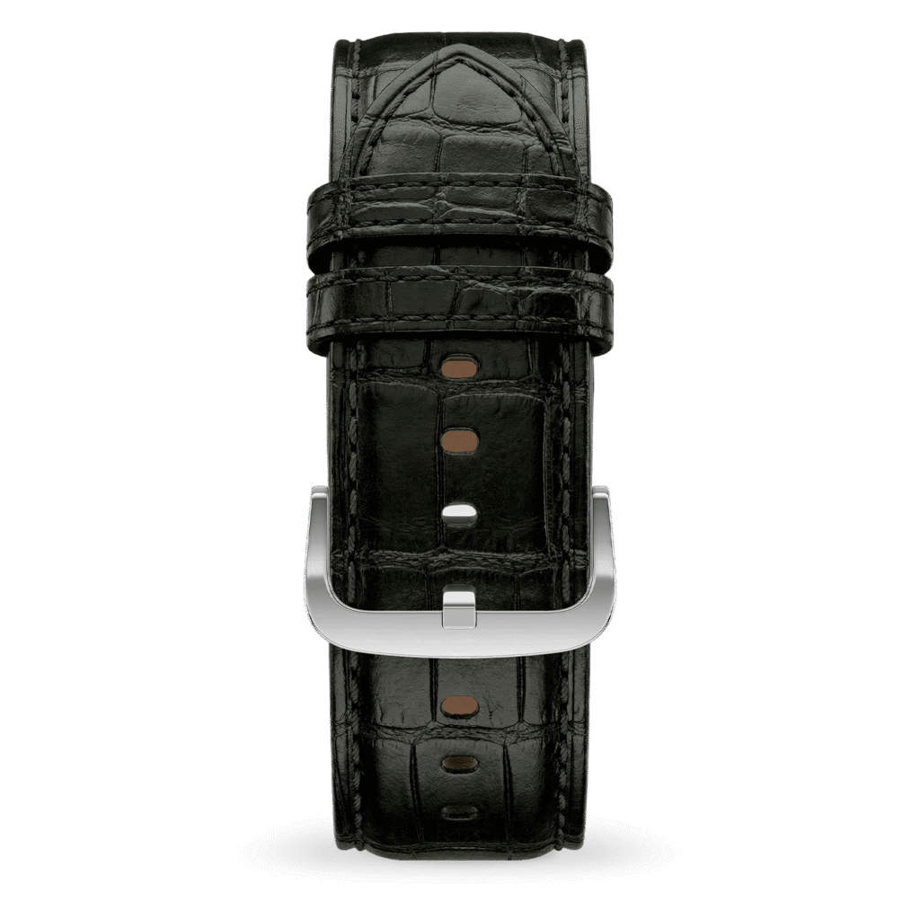 Ice-Watch horlogeband leather (22mm) – Black Silver - Croco – 025398 – productfoto