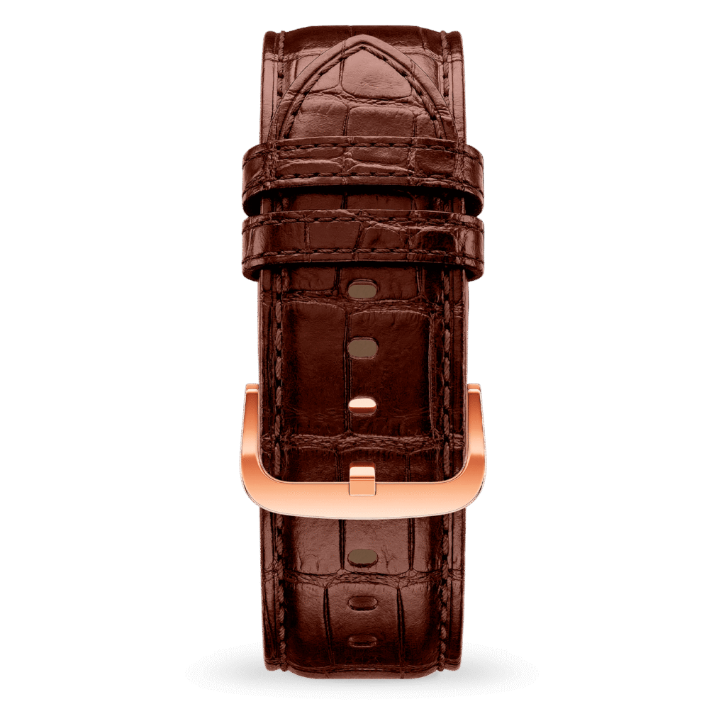 Ice-Watch horlogeband leather (22mm) – Brown Rose-Gold - Croco – 025403 – productfoto