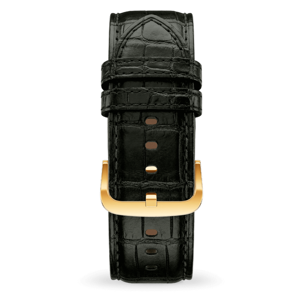 Ice-Watch horlogeband leather (22mm) – Black Gold - Croco – 025481 – productfoto